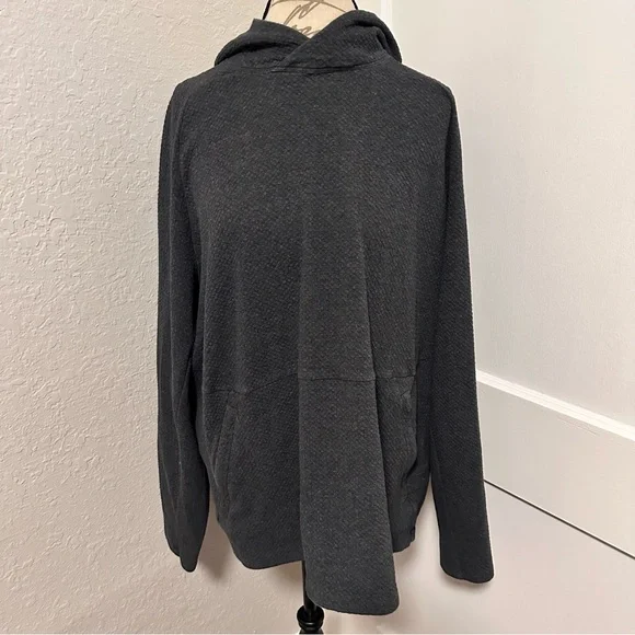 Lululemon At Ease Hoodie in Heathered Speckled Jet Blue / Black - Picture 5 of 10